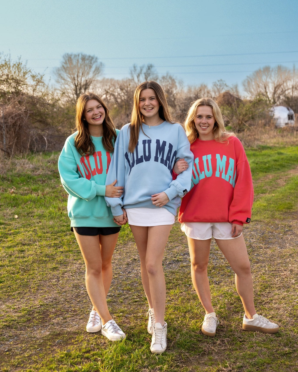 Lulu Mac Sweatshirt Pink/Red - Puff Logo