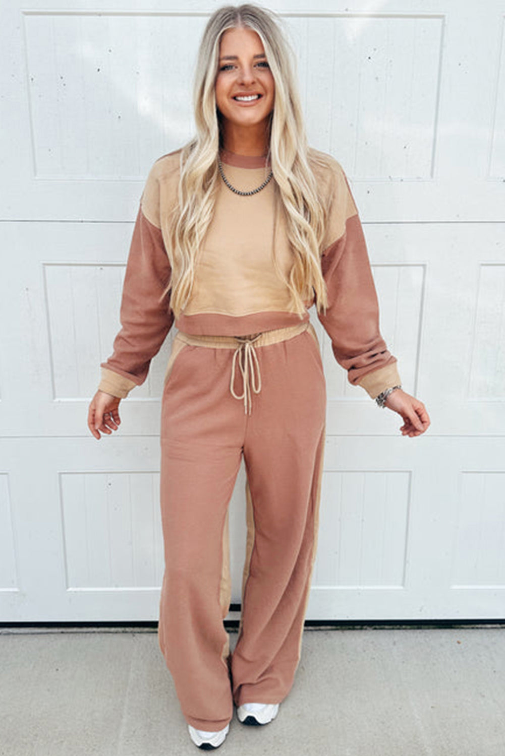 “Kool Khaki” Long Sleeve Top and Pant Set