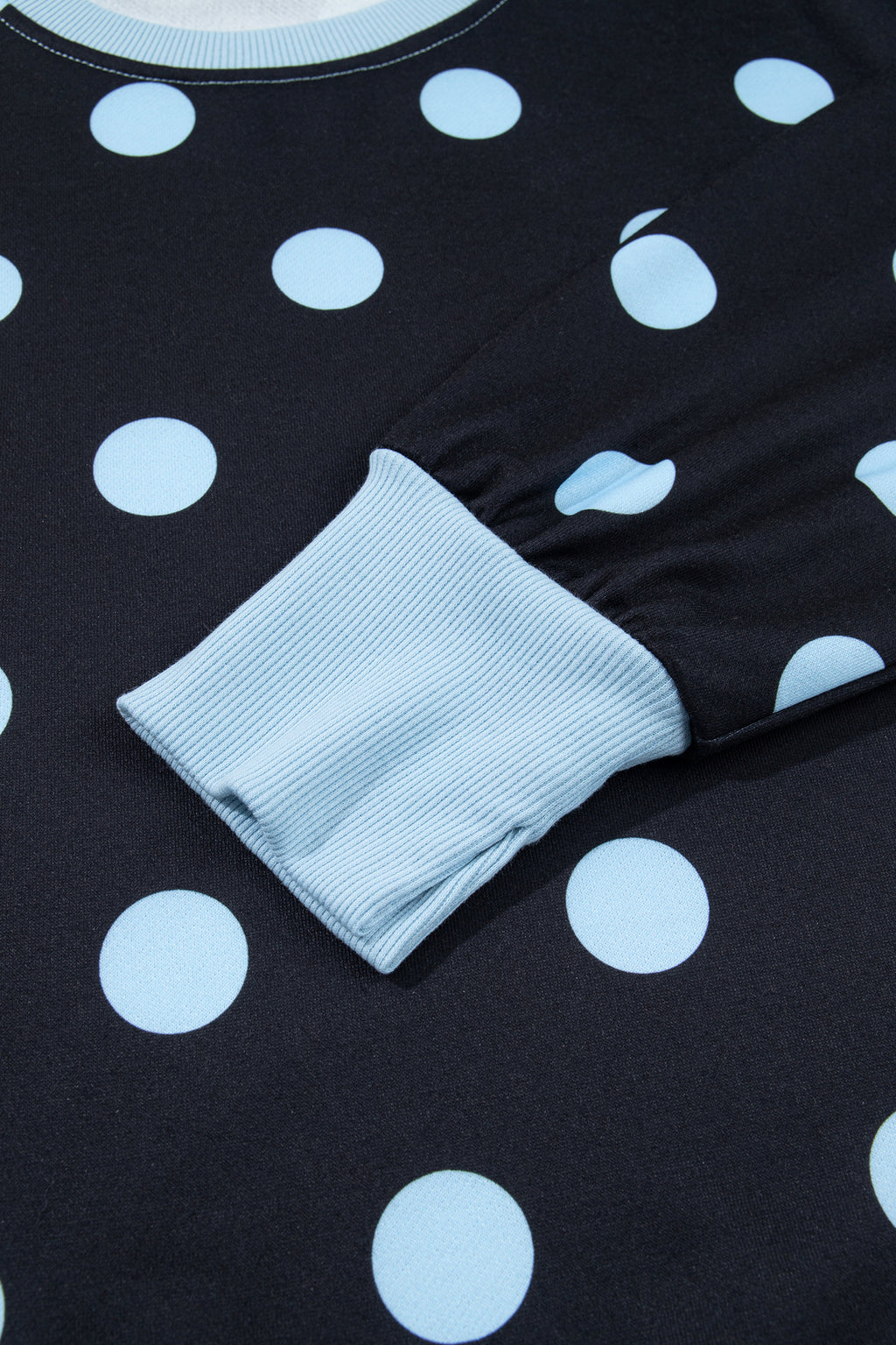 Polka Dot & Patchwork Sweatshirt