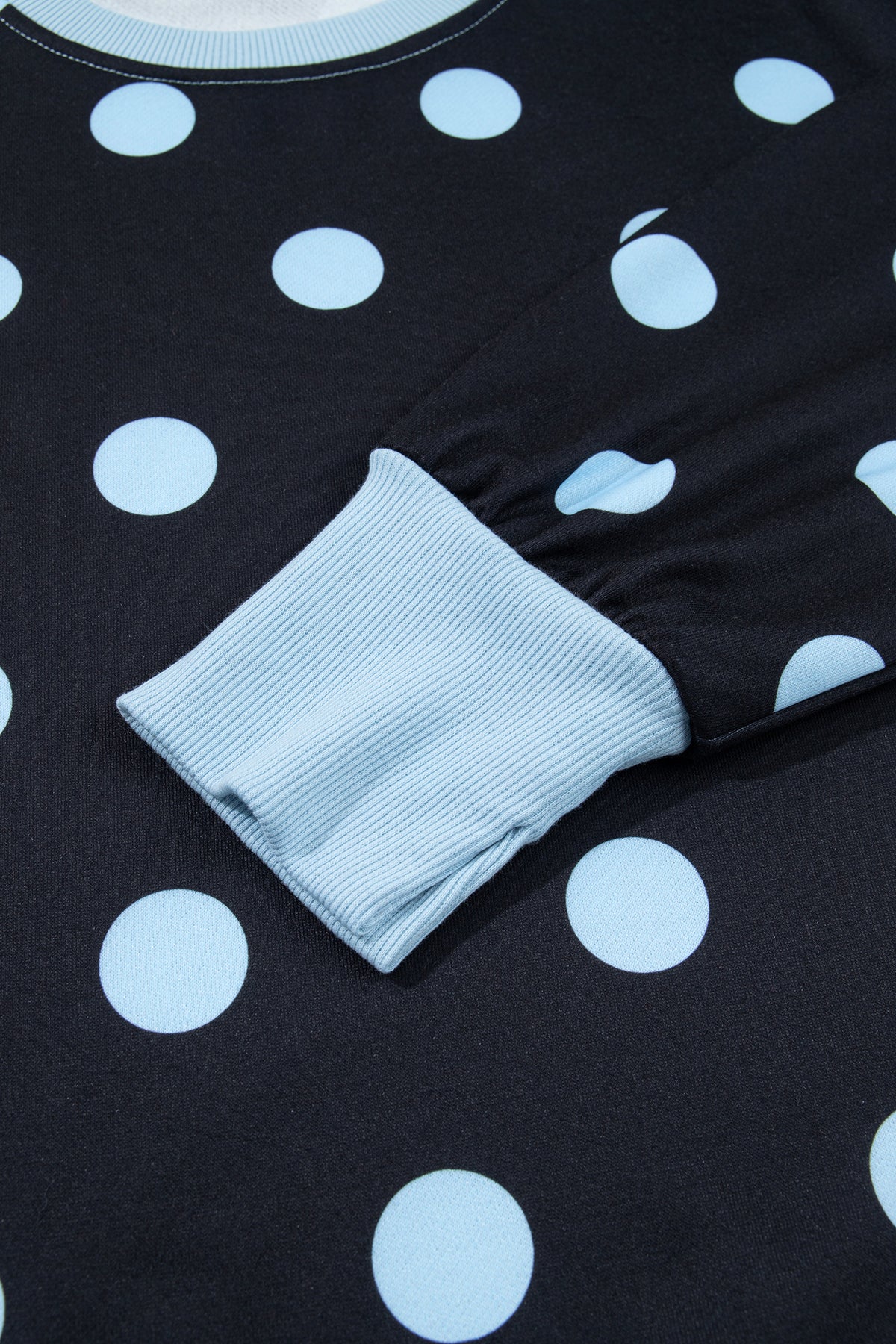 Polka Dot & Patchwork Sweatshirt