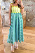 "Easy Peasy Lemon Squeezy" Scalloped Midi Dress