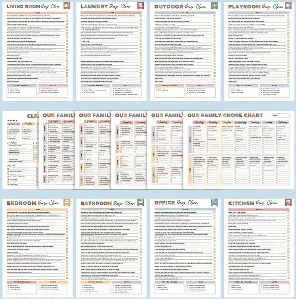 ADHD Cleaning Planner