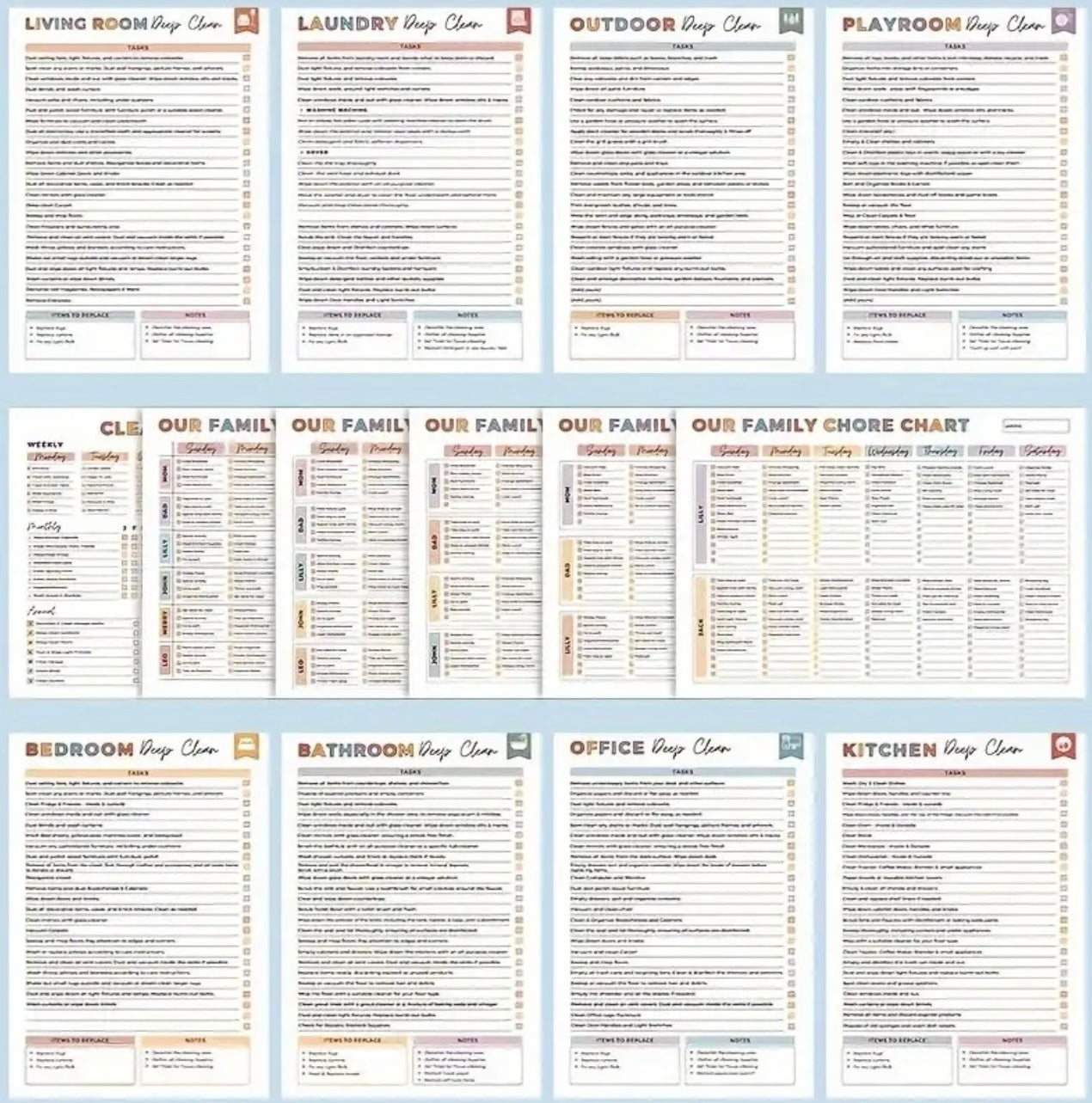 ADHD Cleaning Planner