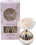 Bridgewater Candle Sweet Grace Holiday Flower Diffuser | Passion Fruit, Sparkling Tea, Patchouli | Metallic Decorative Air Freshener for Home | 8 oz | 60 Day Lifespan