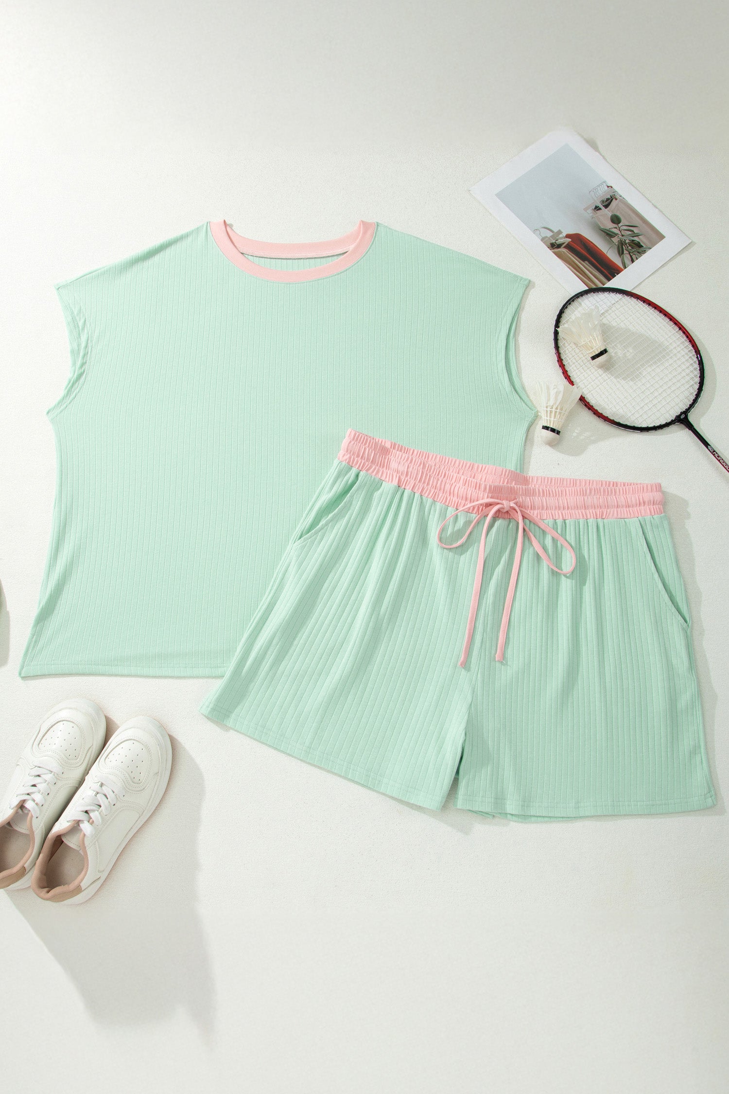 "Cool & Comfy" Plus Size Shorts Set