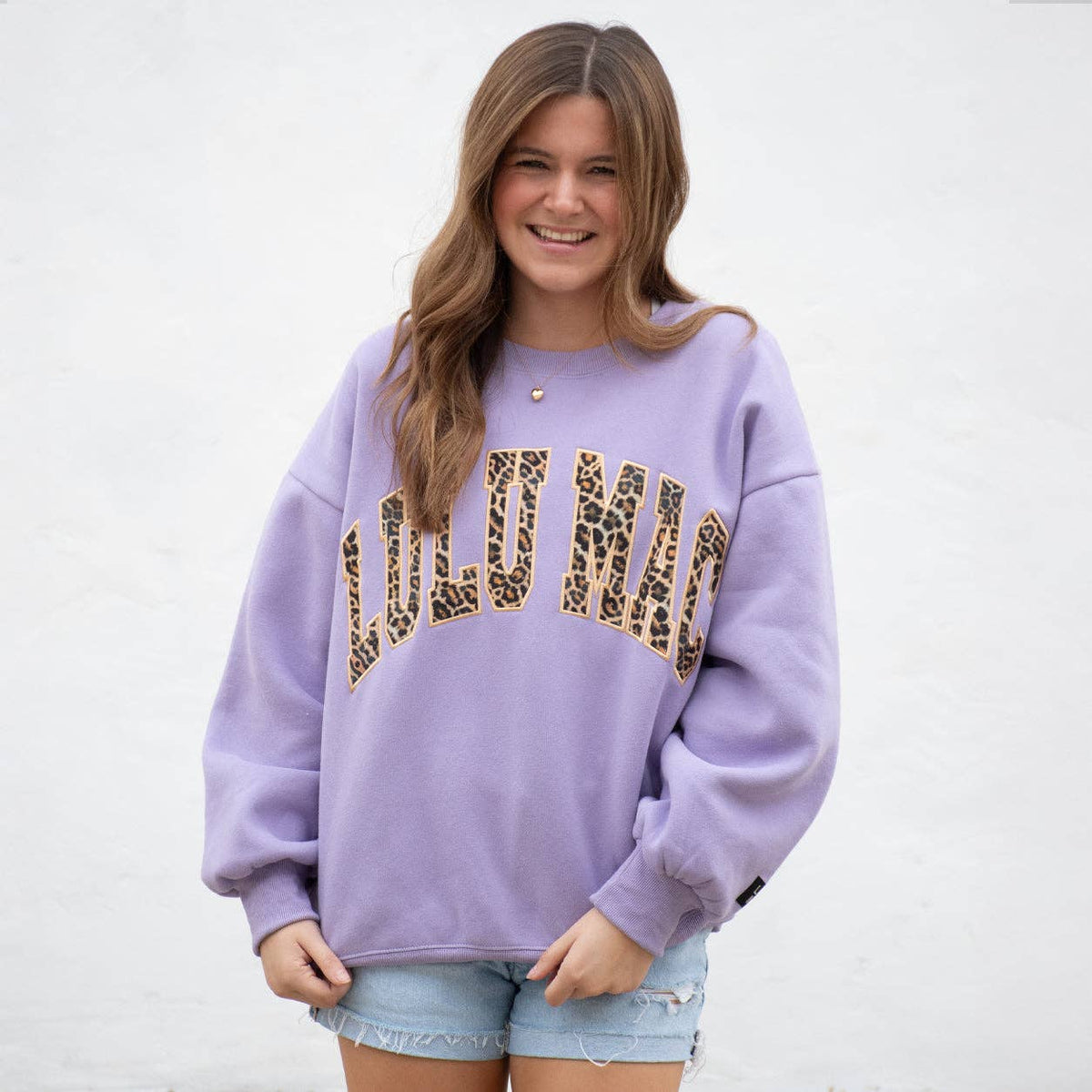 Lulu Mac Lavender & Leopard Sweatshirt