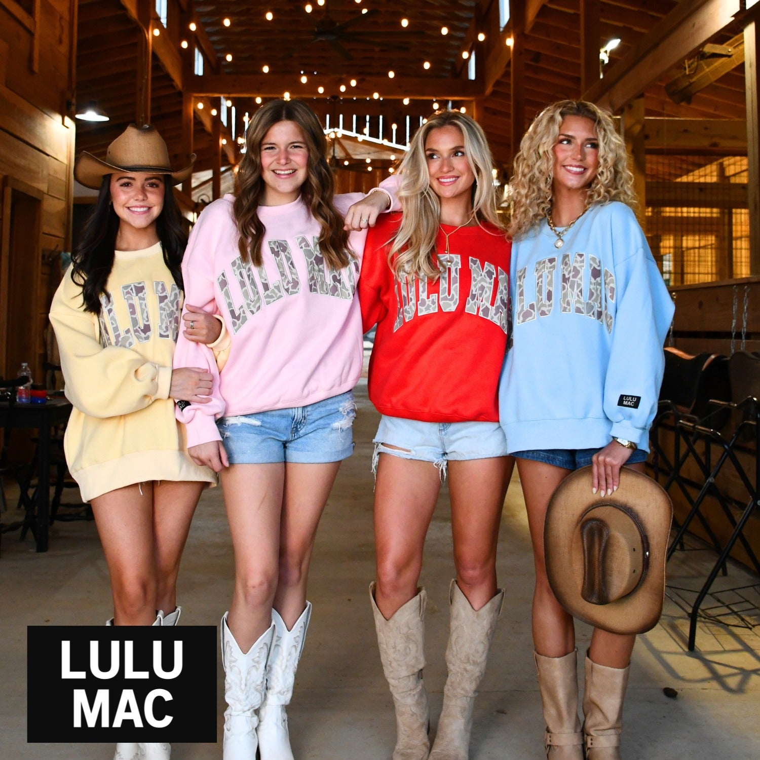 Lulu Mac Sweatshirt Pink/Red - Puff Logo
