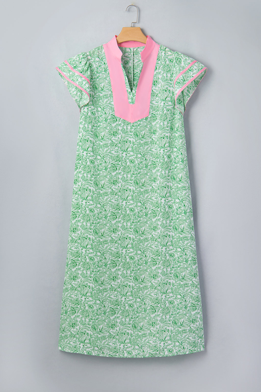 "Gleeful In Green" Plus Size Maxi Dress