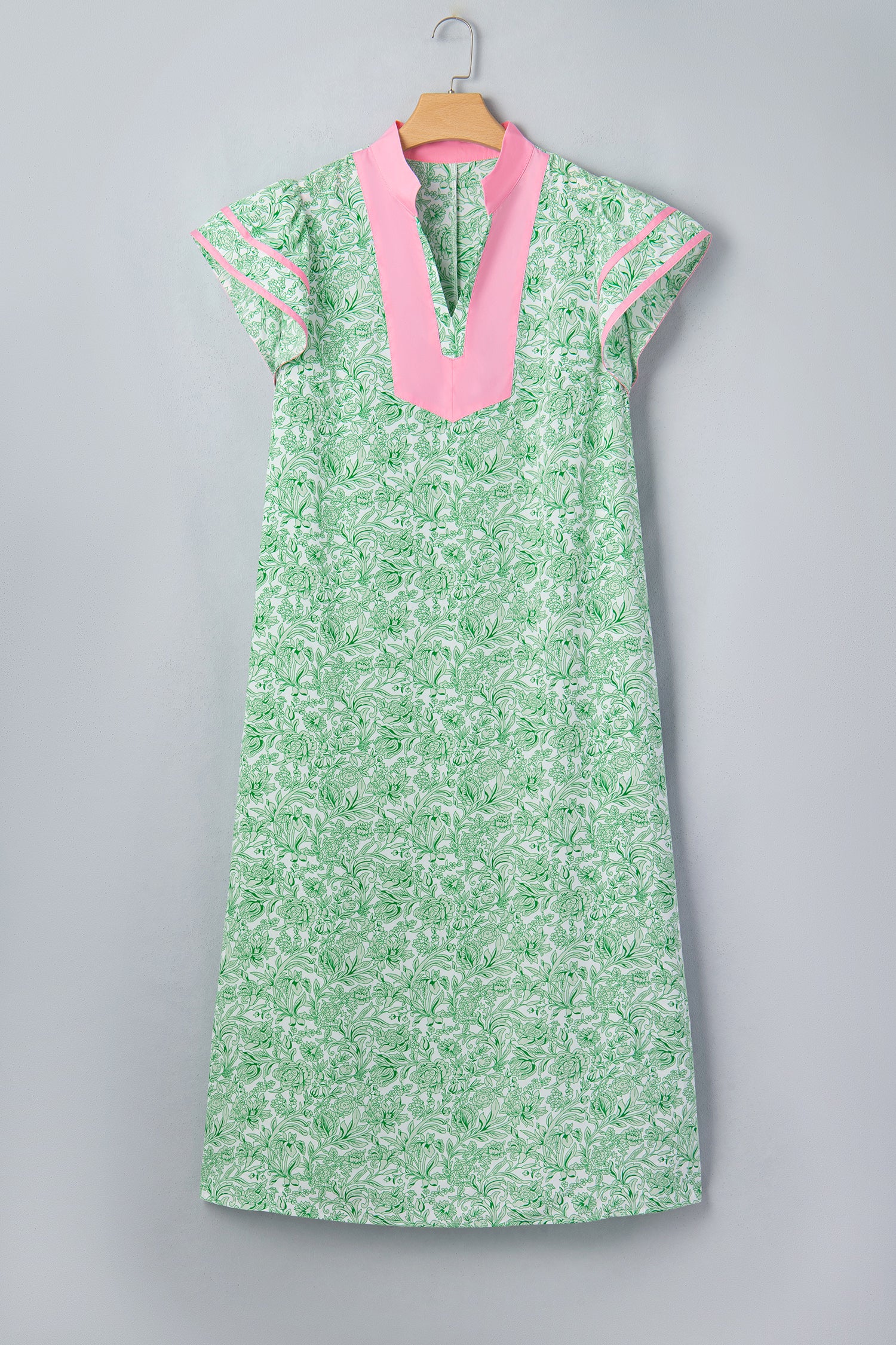 "Gleeful In Green" Plus Size Maxi Dress