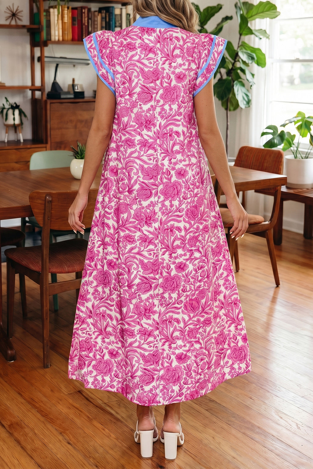 "Fun In Floral" Midi Dress