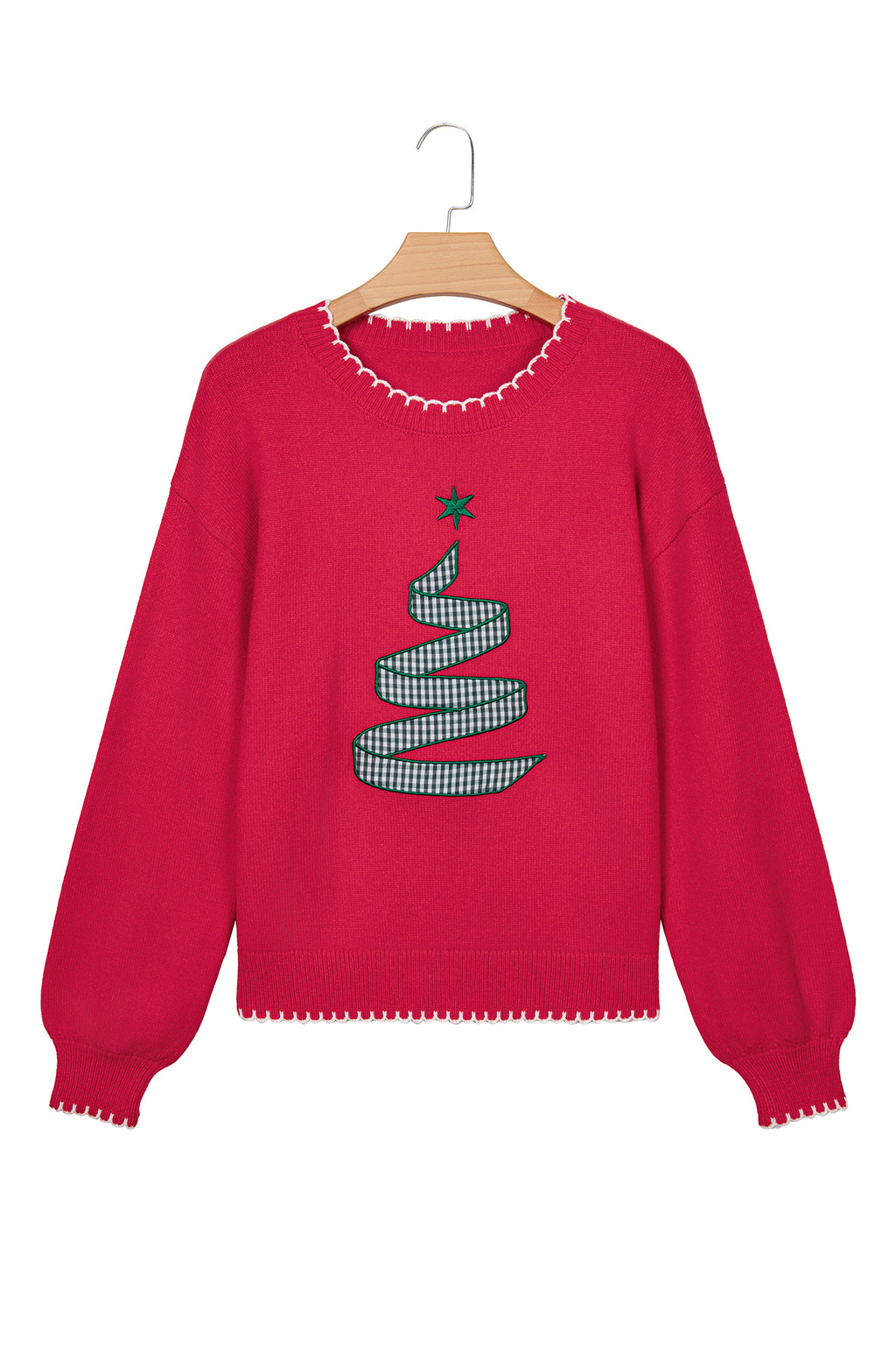 Stitched Christmas Tree Sweater