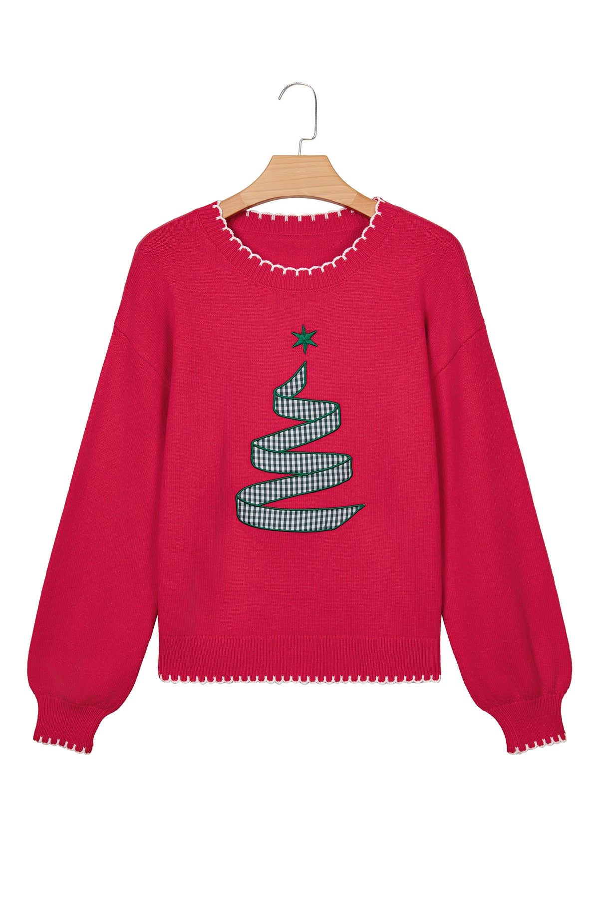 Stitched Christmas Tree Sweater