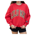 Lulu Mac Sweatshirt Red/Leopard Logo