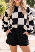 “Checkmate Checkerboard” Long Sleeve & Shorts Set