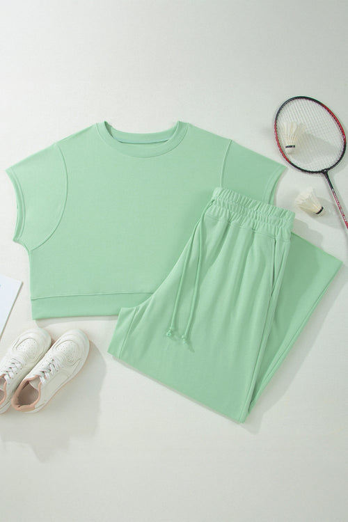 "Amazing In Aqua" Plus Size Pants Set