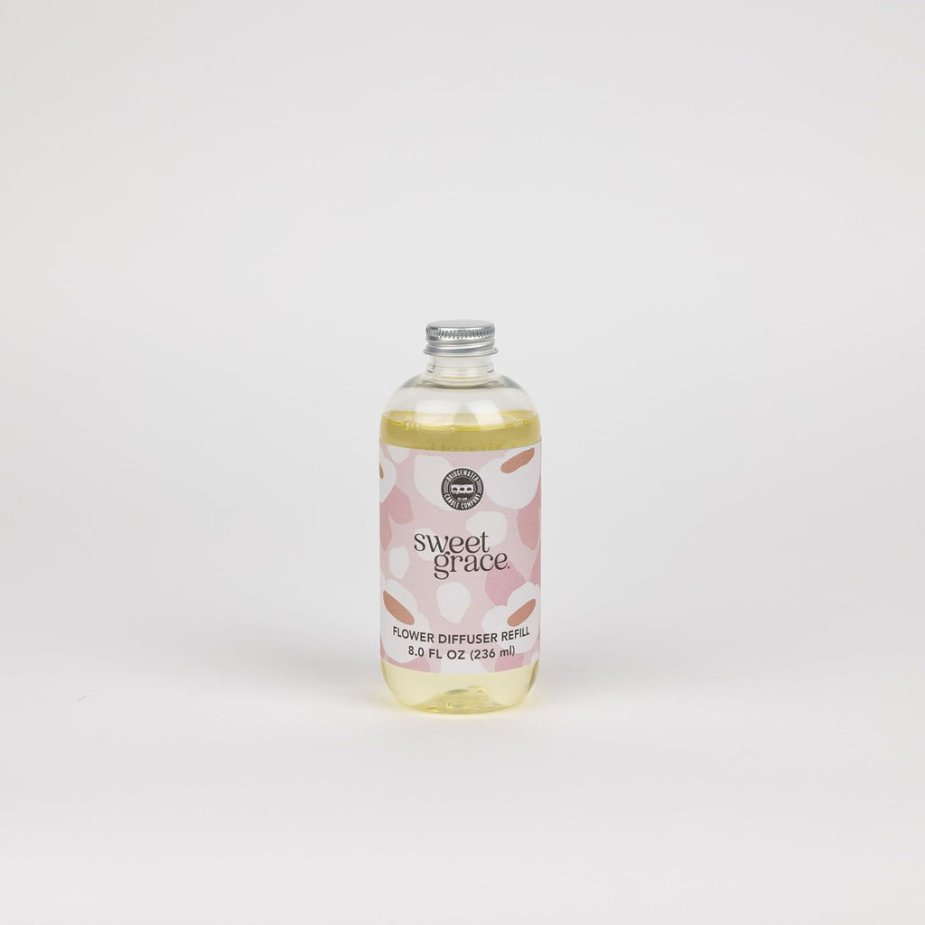 Bridgewater Candle Sweet Grace Dye-Free Diffuser Oil Refill | 8 fl oz | Scented | Lasts up to 60 Days |