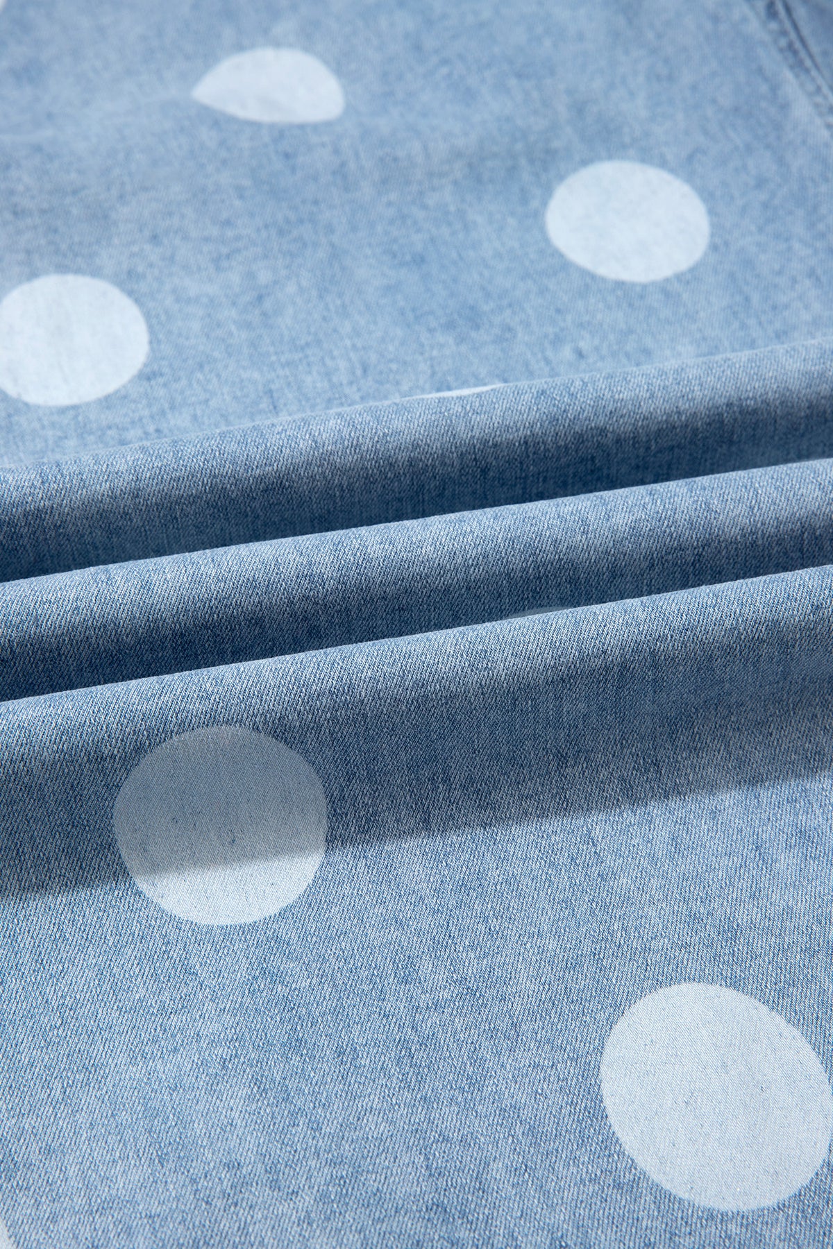 "Blue or Khaki" In Polka Dot Jeans
