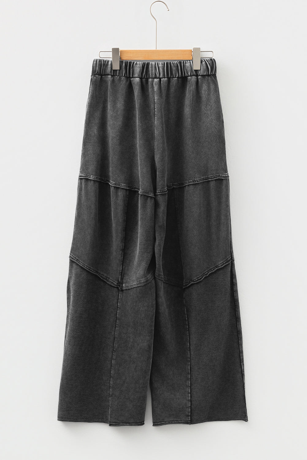 Boho Vineyard Green Mineral Wash Wide Leg Pants
