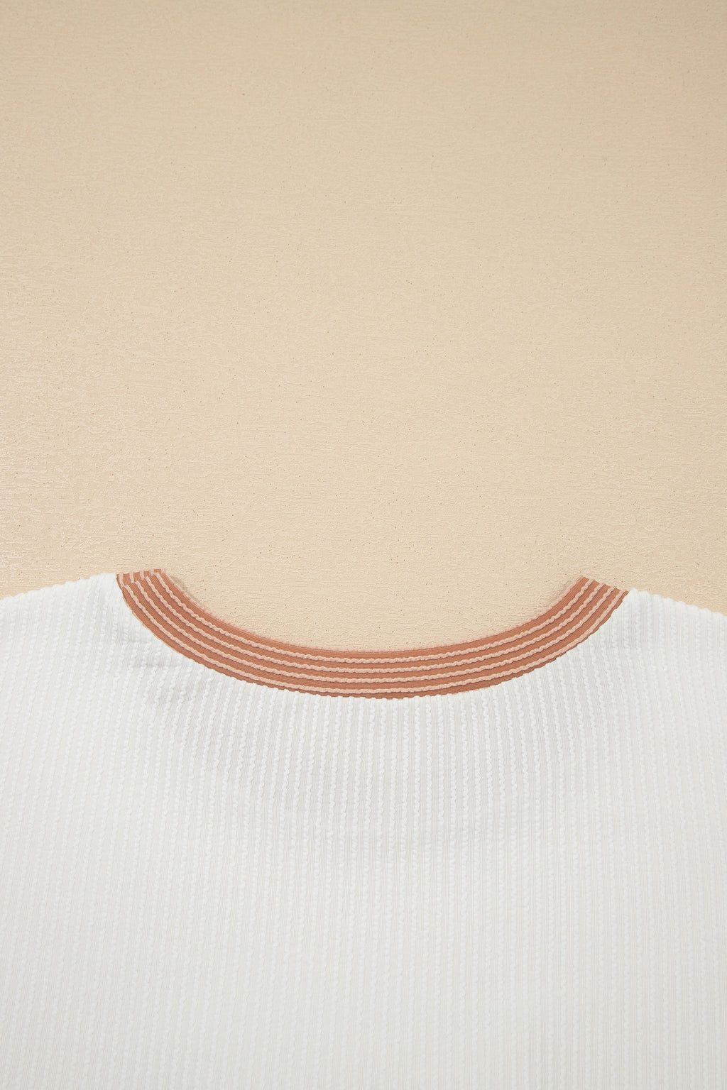 "Alluring In Apricot" Bowknot Applique Plus Size Top