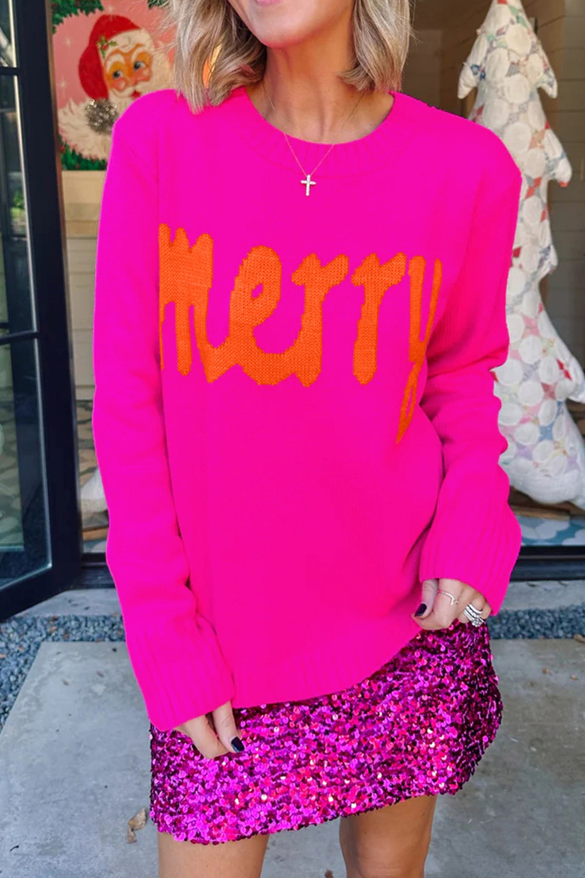 "Bold & Bright" Merry Sweater