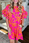 "Playful In Pink" Floral Dress