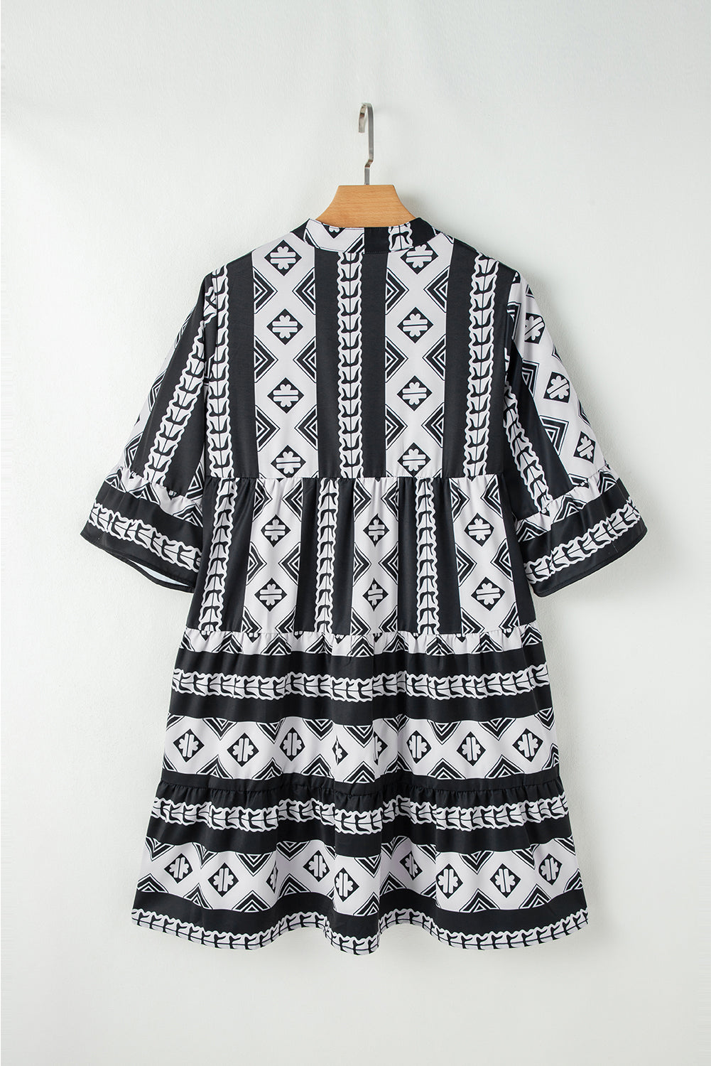 "Groovy In Geometric" Print Dress