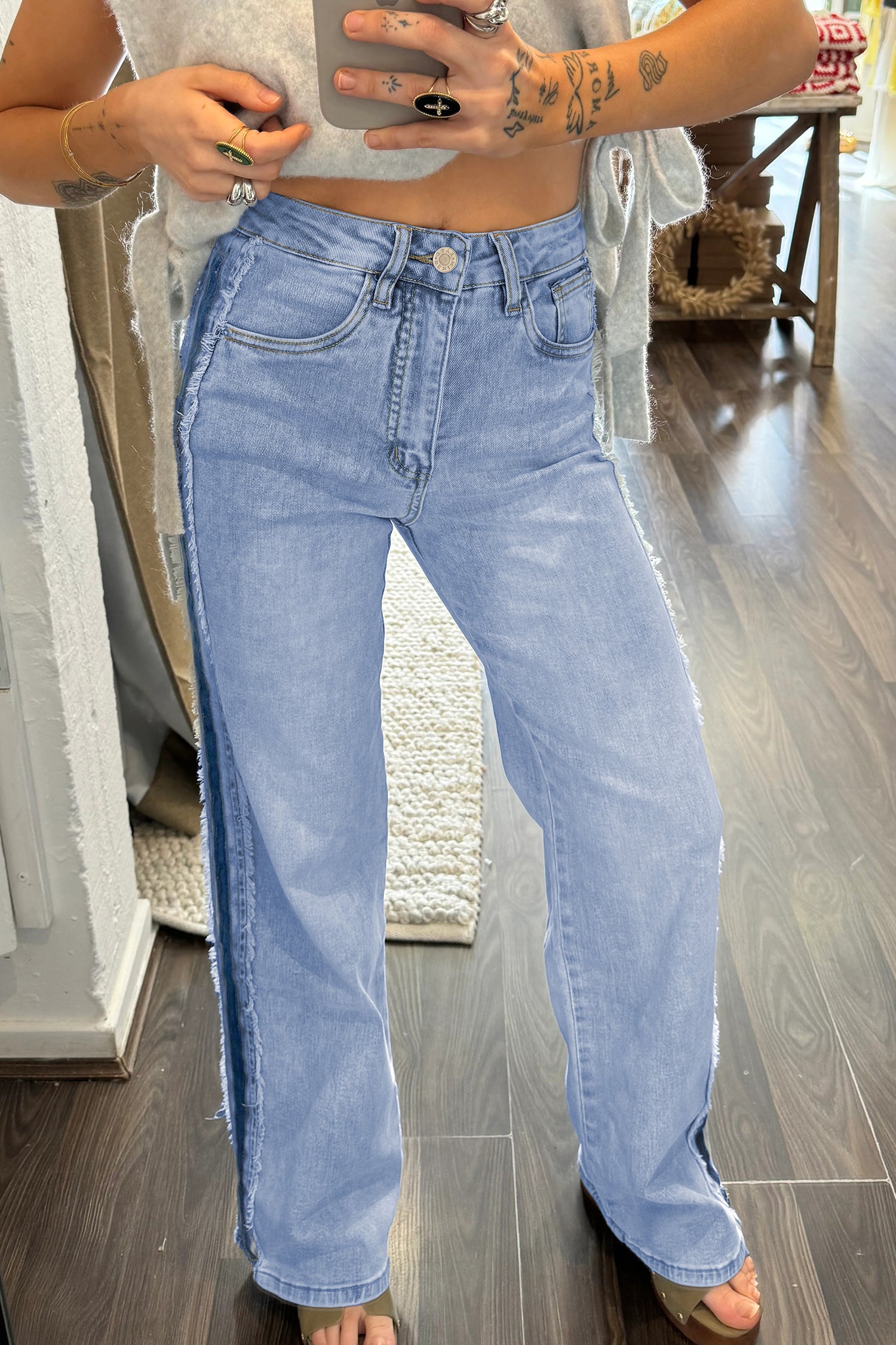 "Play In Patchwork" Relaxed Jeans