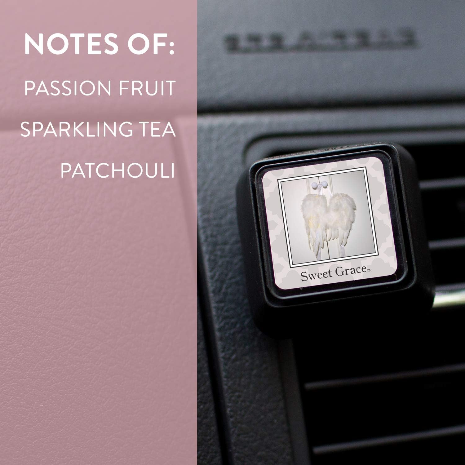 Bridgewater Candle Auto Vent Clip 3 Pack Long Lasting Car Air Freshener-Sweet Grace