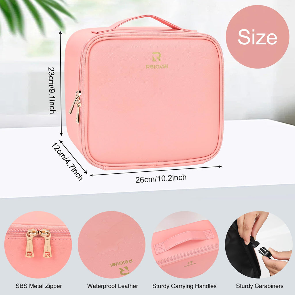 Travel Makeup Bag With LED Mirror