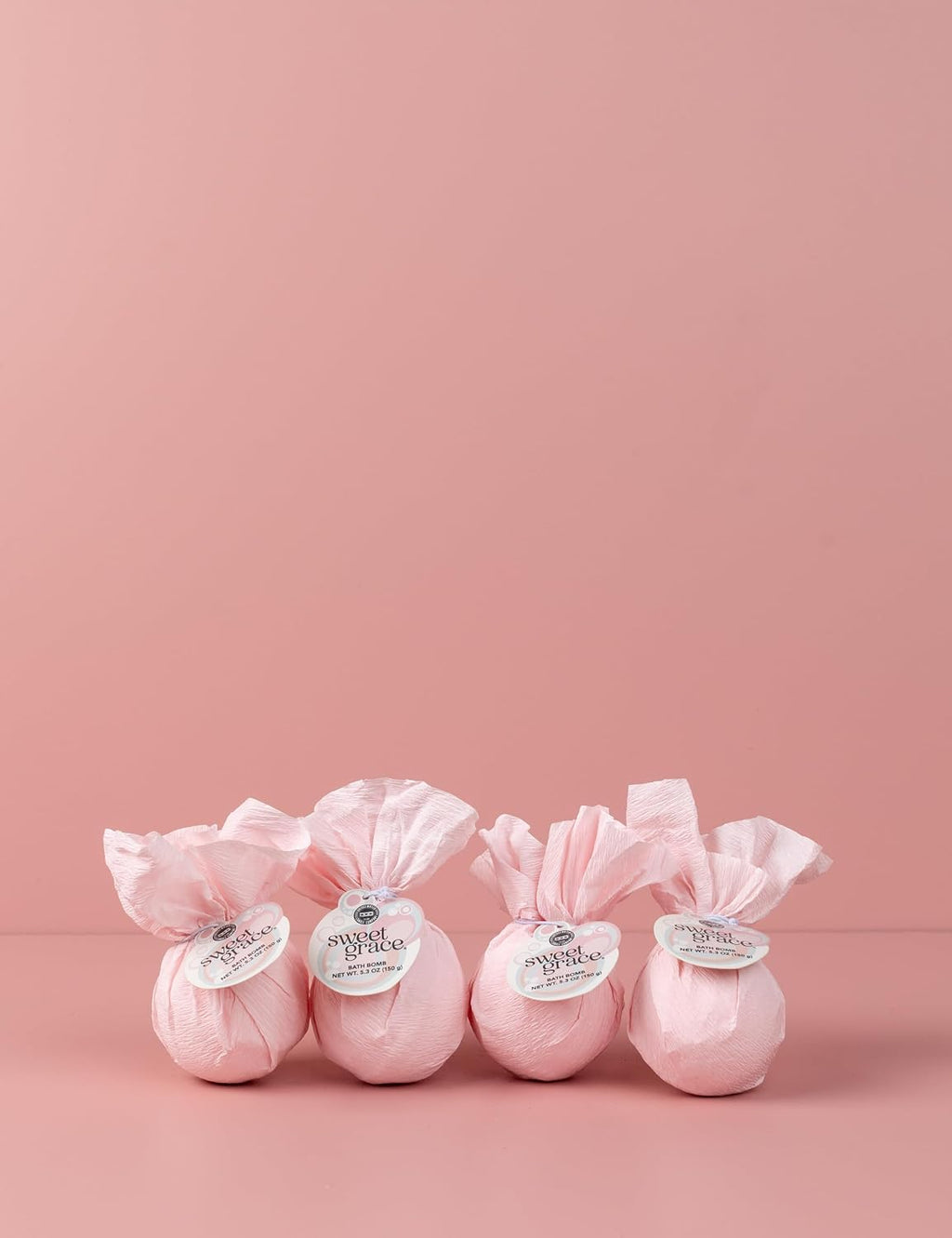 Bridgewater Candle Sweet Grace Bath Bombs – Set of 4 | Fizzing Scented Spa Bombs | Passionfruit, Tea & Patchouli | Self Care Gift