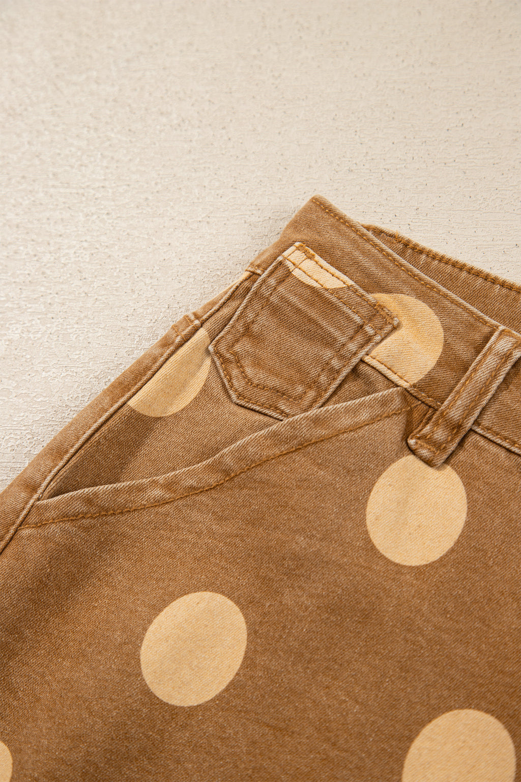 "Blue or Khaki" In Polka Dot Jeans
