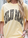 Buttercream & Camo Logo Lulu Mac Tee