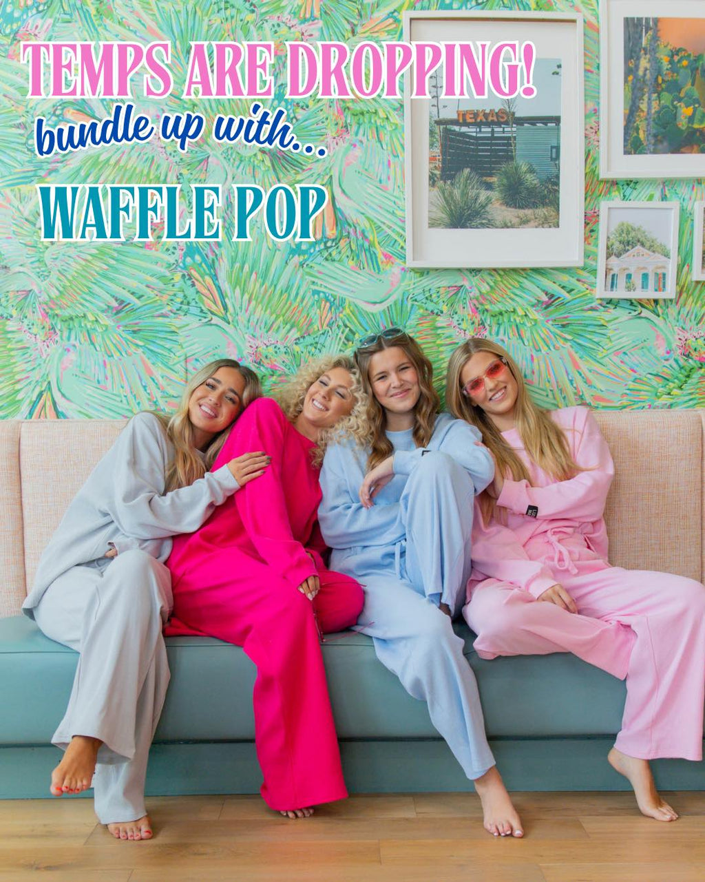 LuLu Mac Leopard Waffle Longsleeve Top