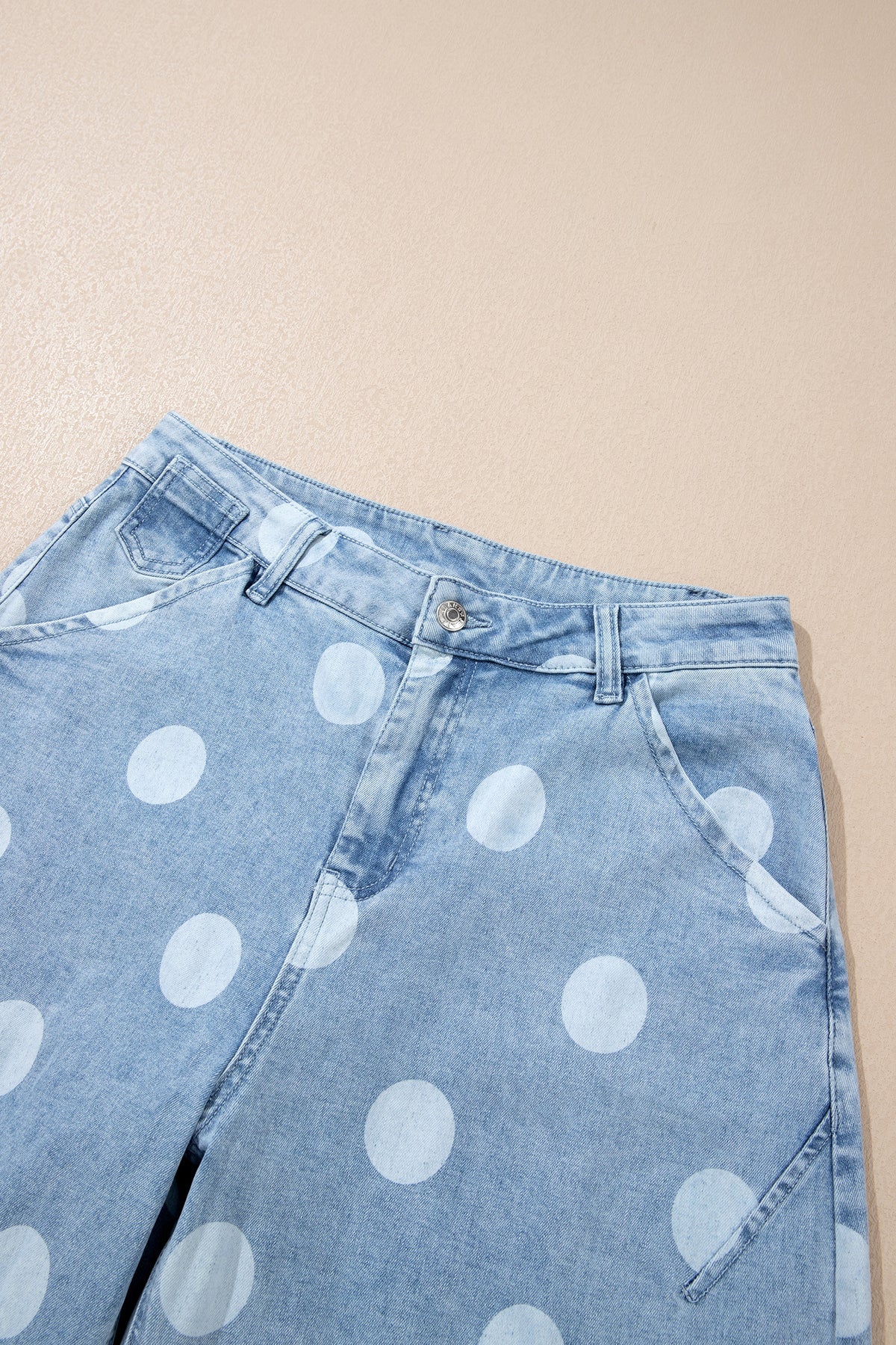 "Blue or Khaki" In Polka Dot Jeans