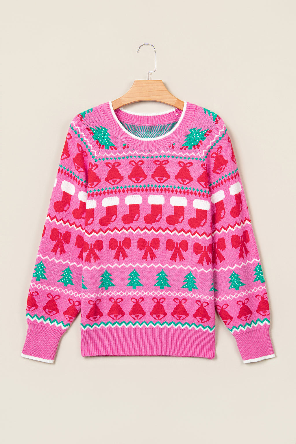 "Pink Christmas Holiday" Sweater