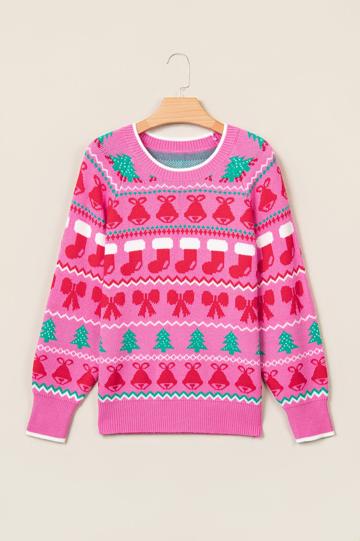 "Pink Christmas Holiday" Sweater