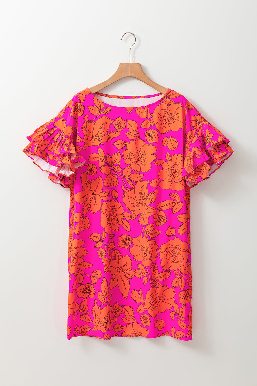 "Playful In Pink" Floral Dress
