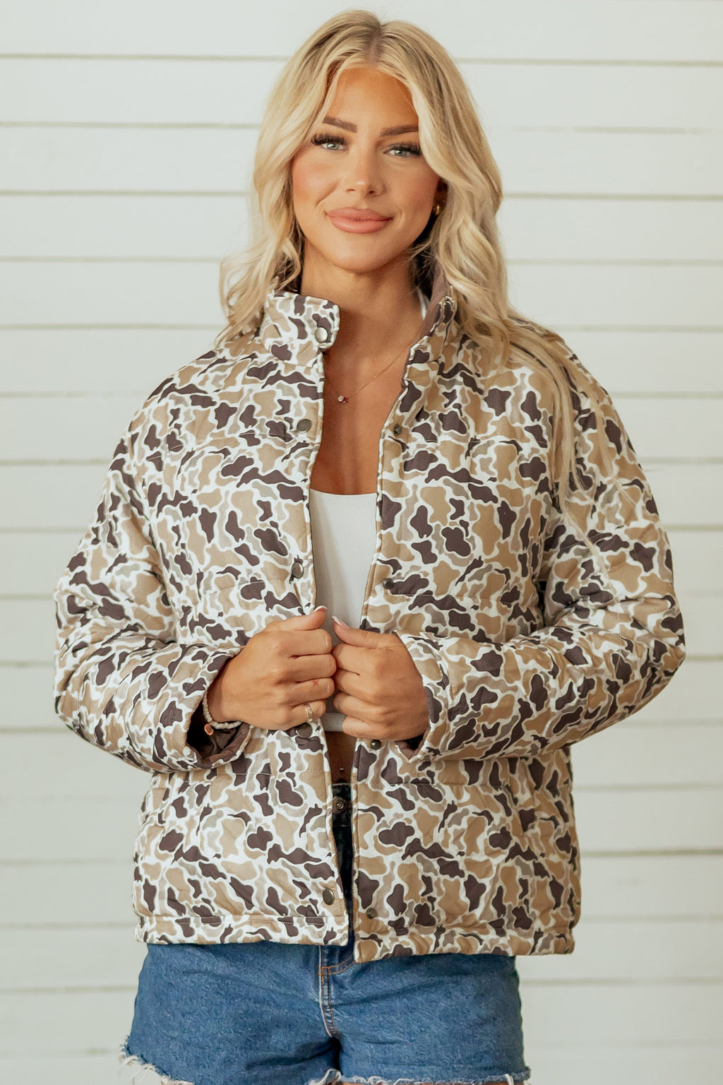 “Comfy In Camo” Quilted Puffer Coat