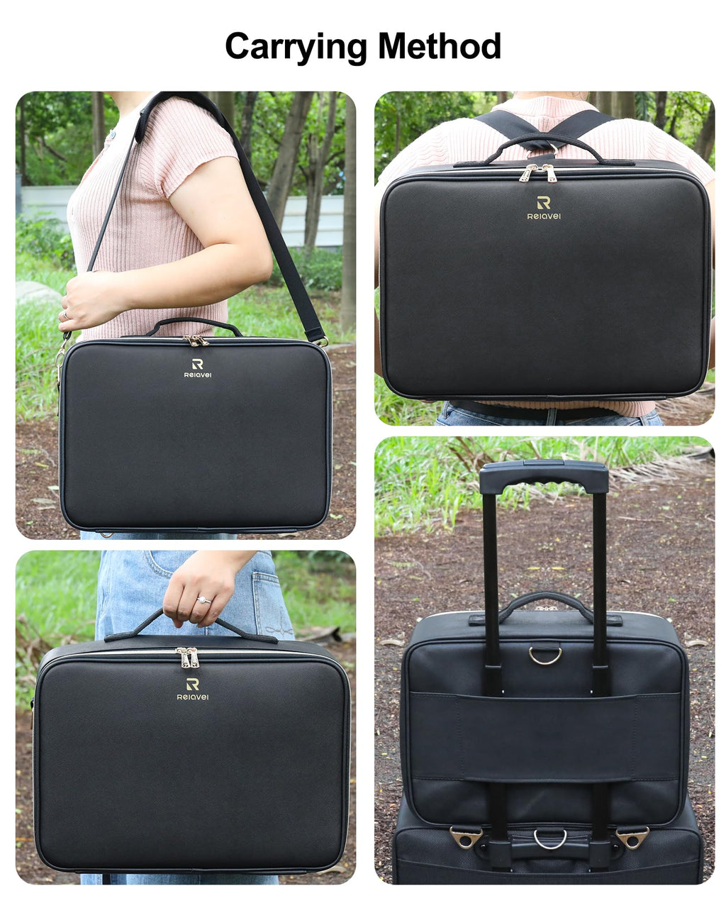 Travel Makeup Bag With LED Mirror