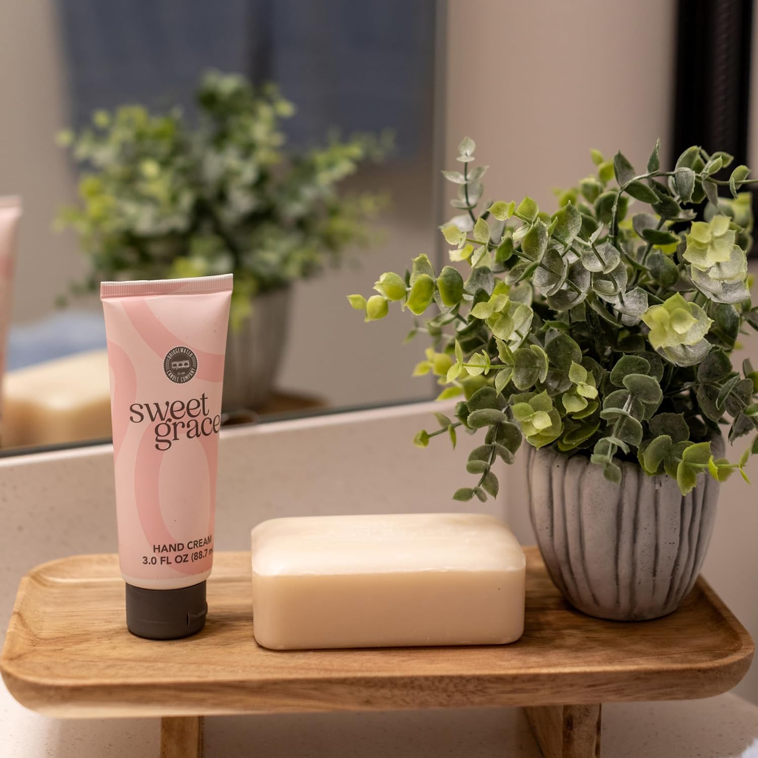 Bridgewater Candle Hand Cream, Sweet Grace | Moisturizing, Fragranced, Vitamin E Lotion