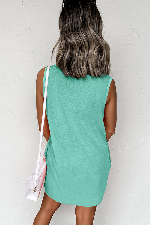 "Cool In Cotton" Mineral Wash Tank Dress