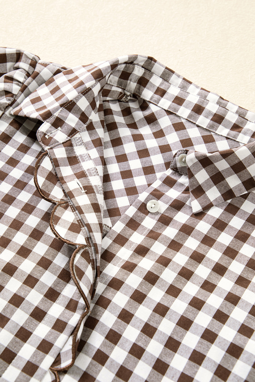 "Charming Brown" Plaid Shirt