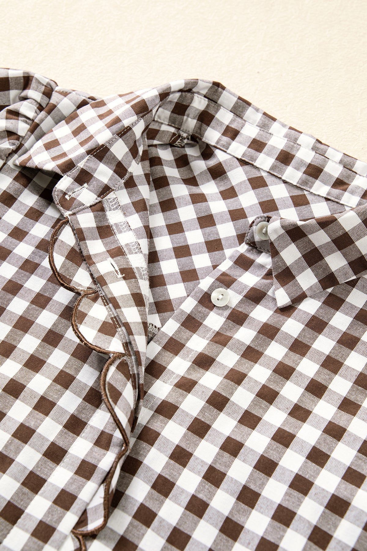 "Charming Brown" Plaid Shirt