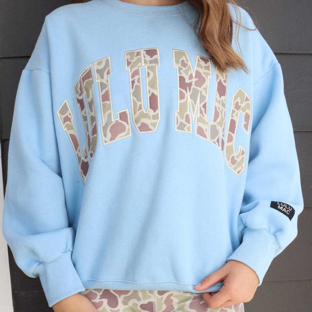 Lulu Mac Sweatshirt Bubblegum & Camo Logo