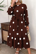"Polka Dot & Ruffles" Plus Size Dress