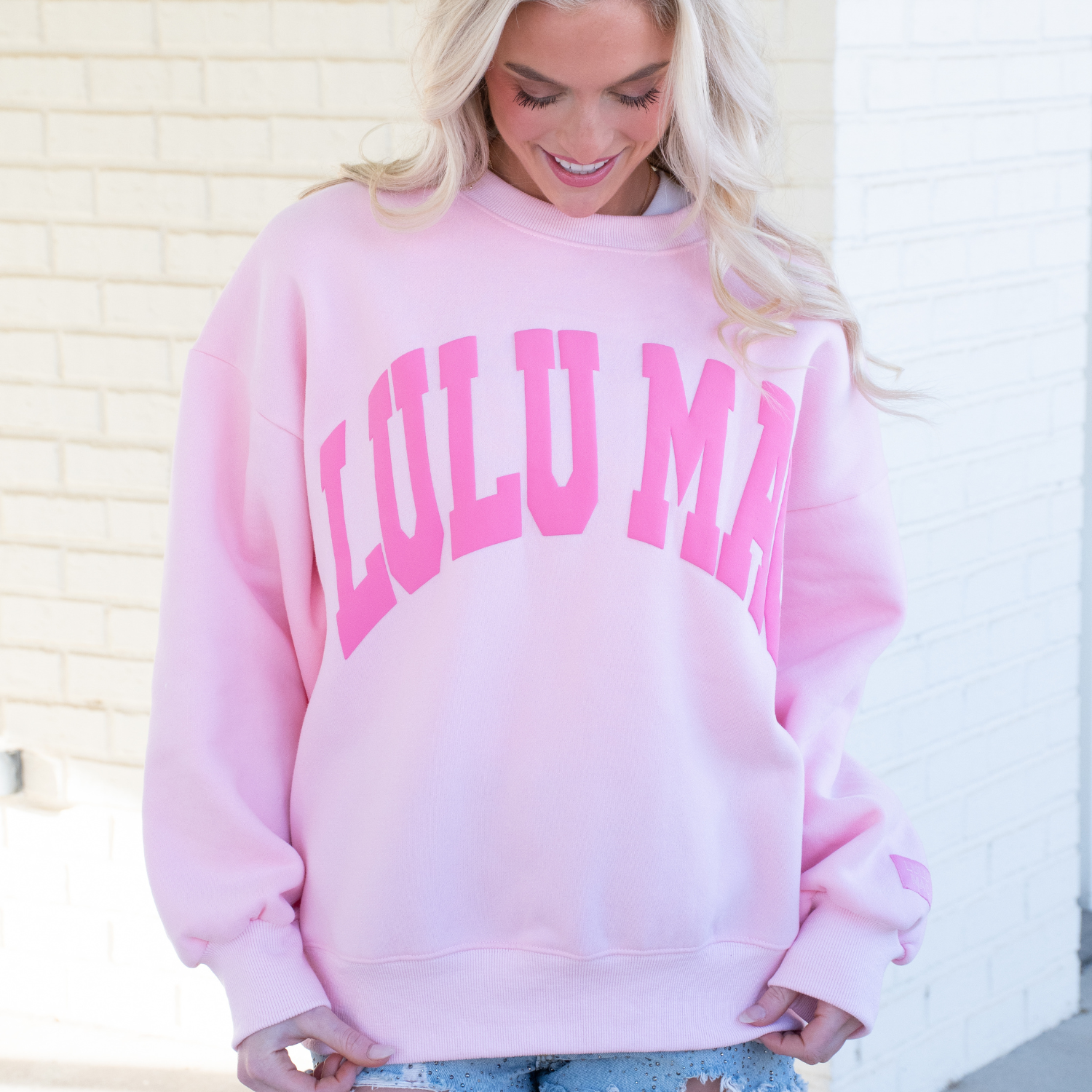 Lulu Mac Sweatshirt Light Pink/Pink Puff