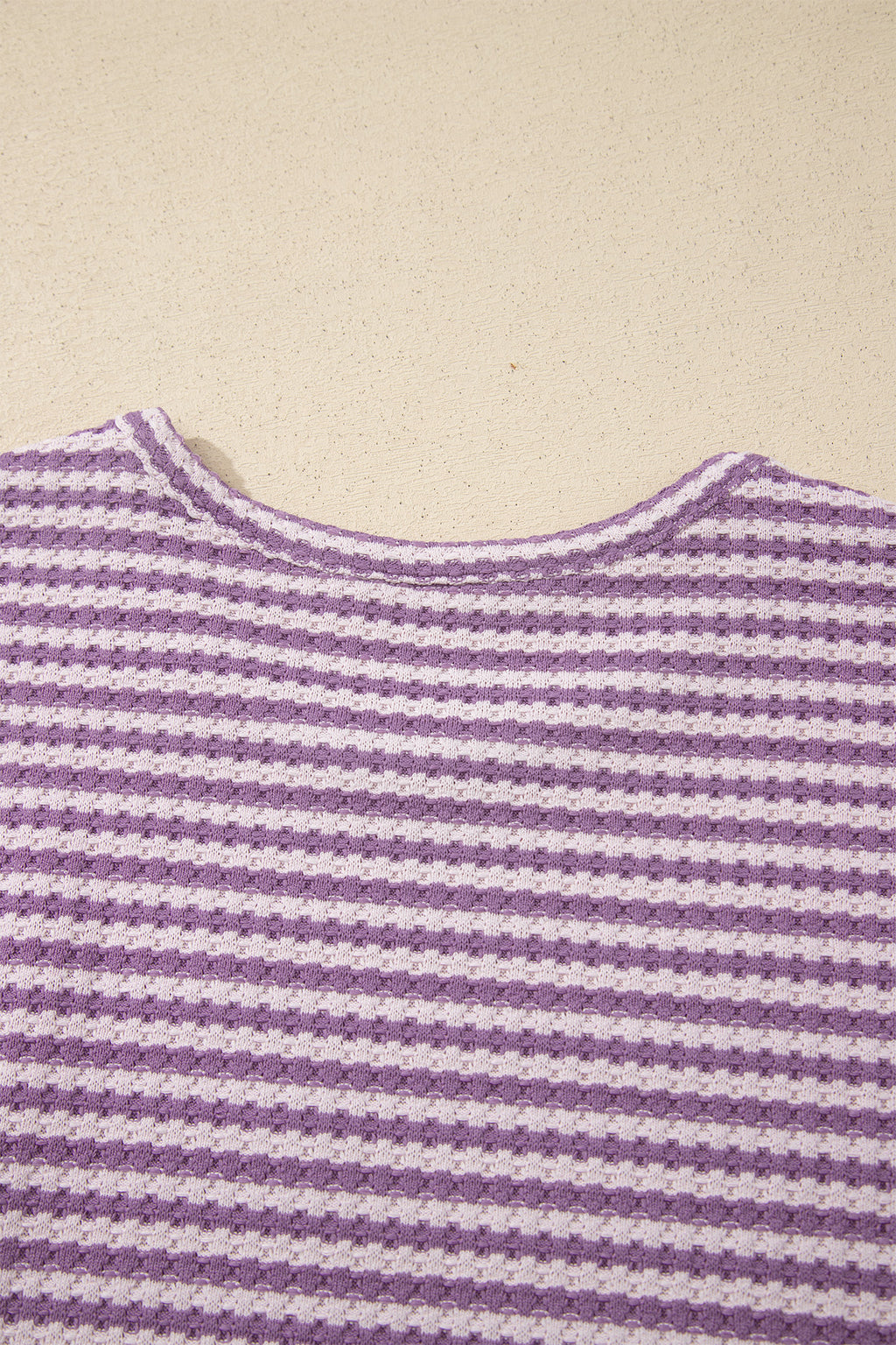 “Seeing Stripes” Textured Knit Short Set