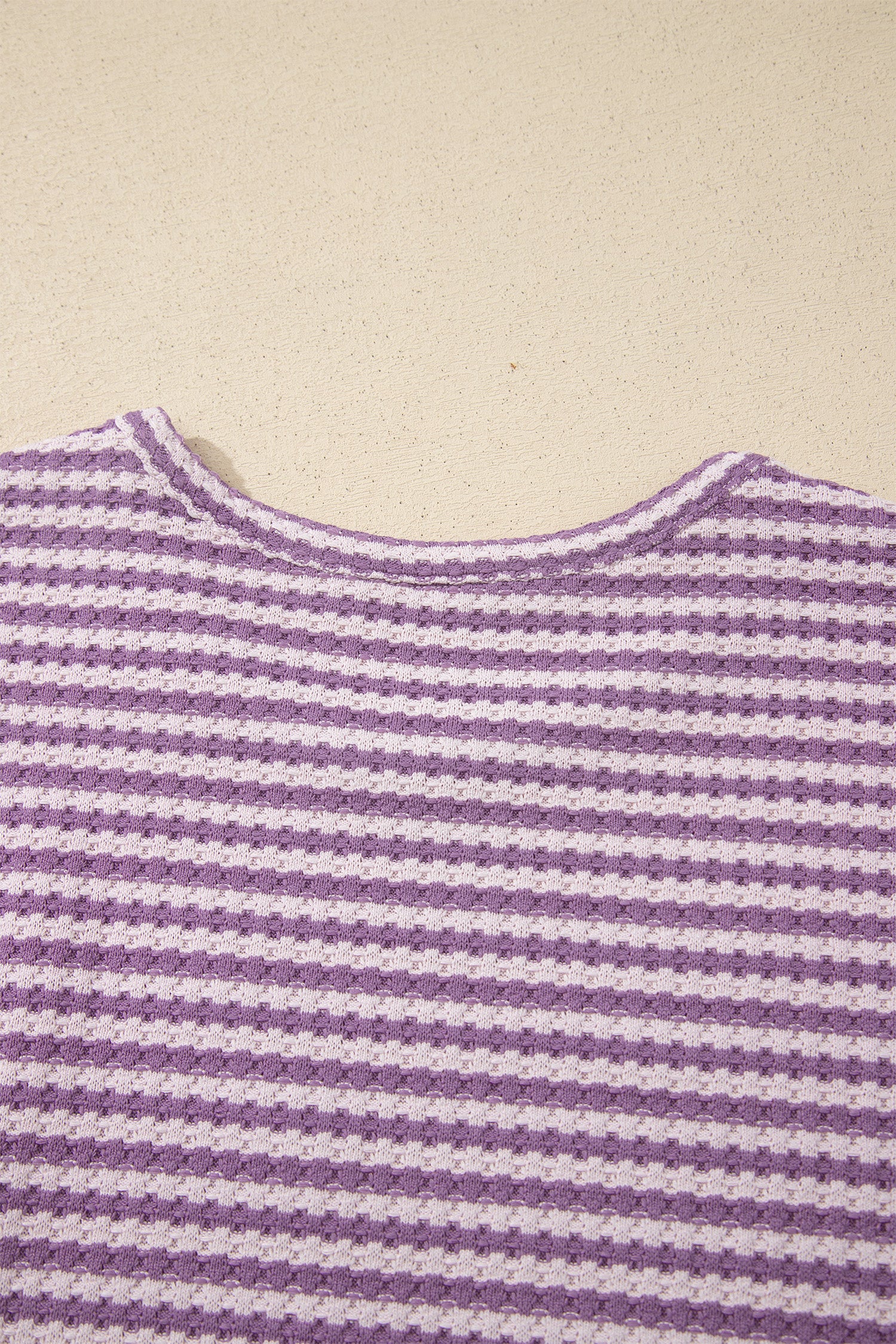 “Seeing Stripes” Textured Knit Short Set