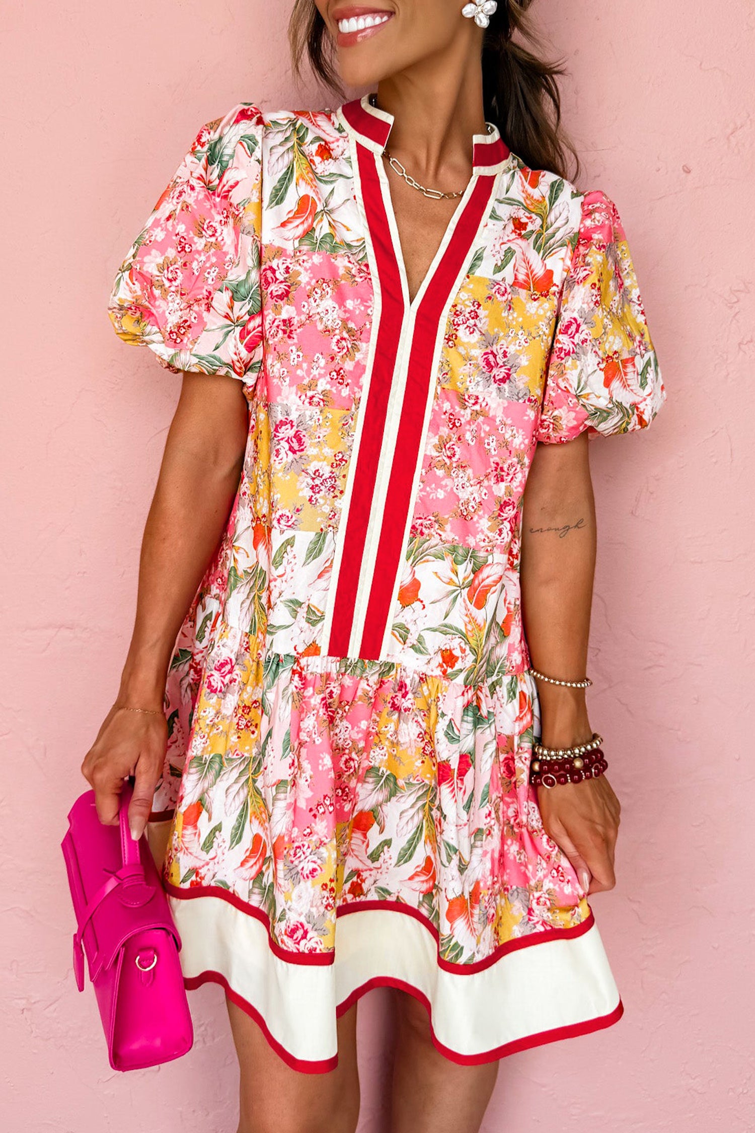 "Adorable In Floral" Dress