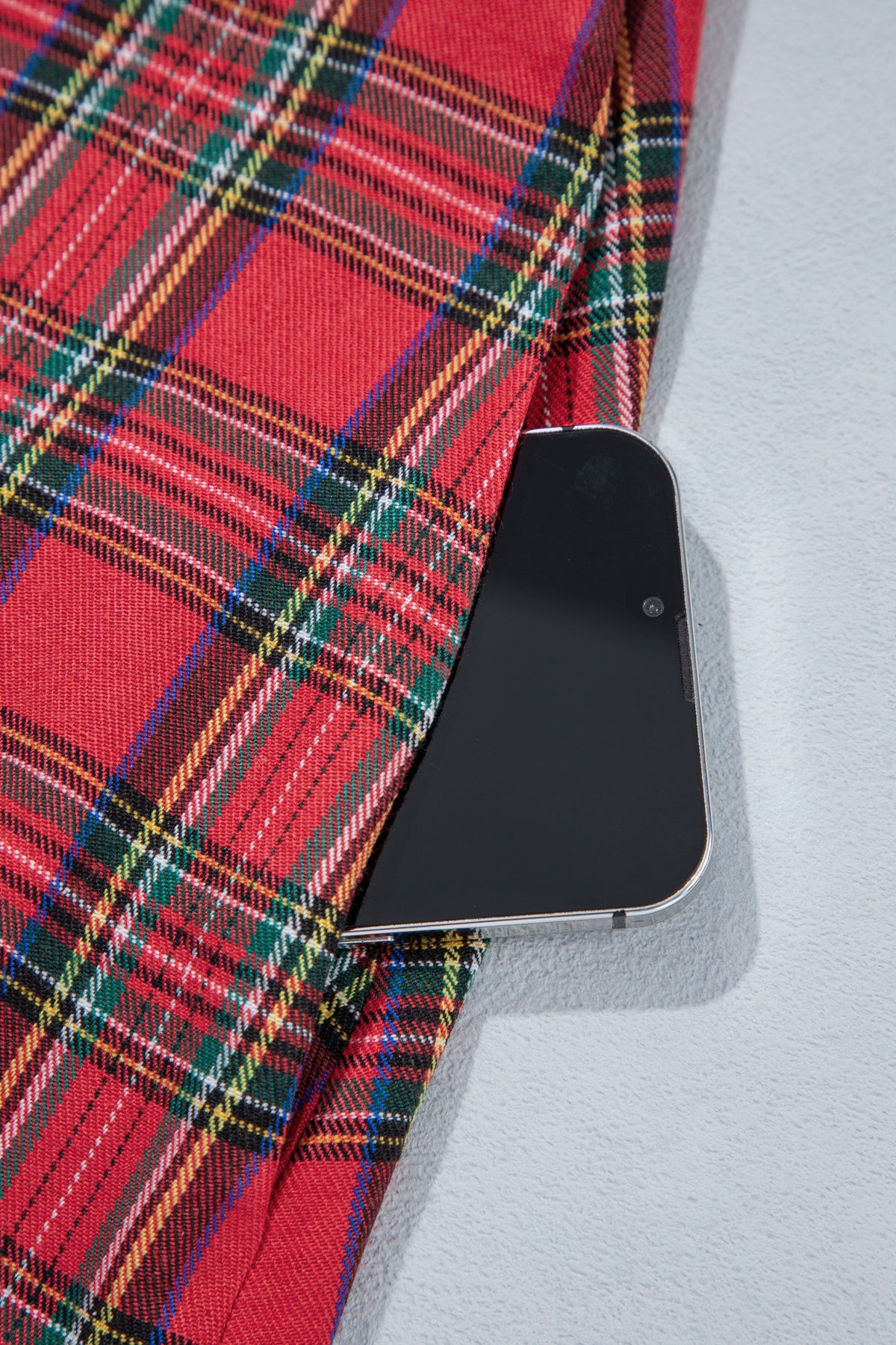 "Red Plaid Holiday" Plus Size Dress